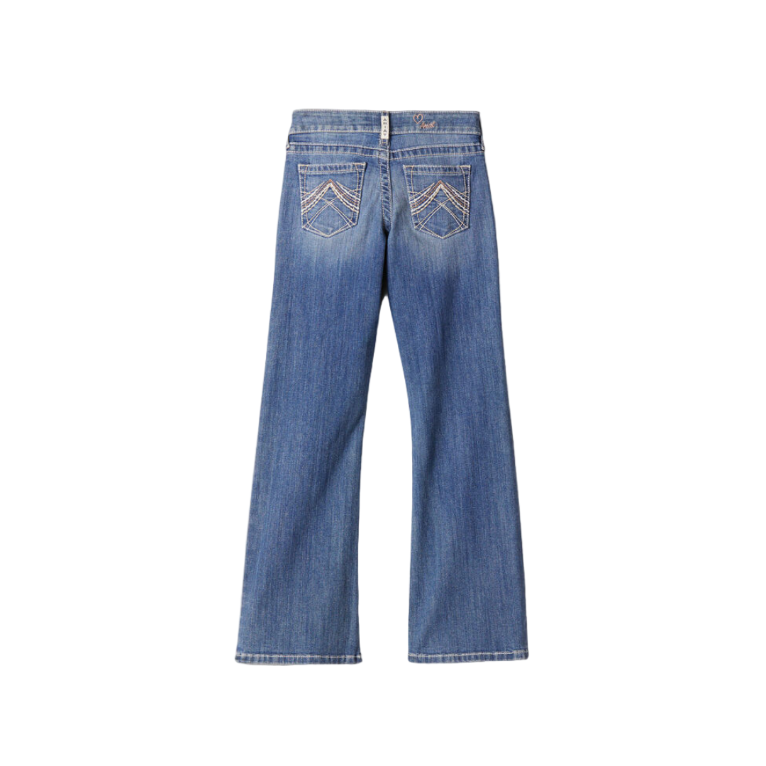 Ariat Youth Girl's Whipstitch Boot Cut Blue Jeans