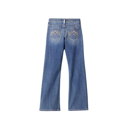 Ariat Youth Girl's Whipstitch Boot Cut Blue Jeans