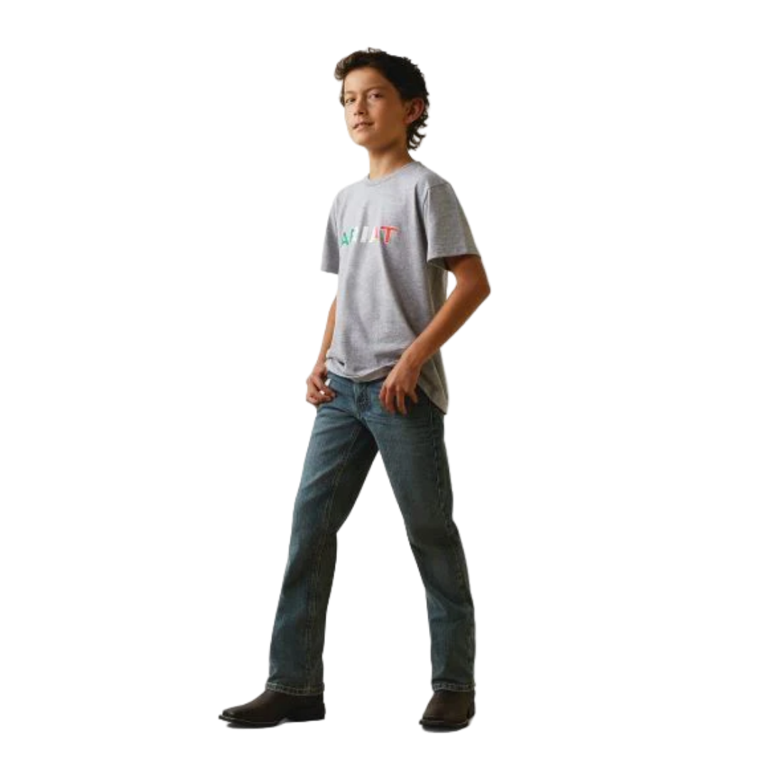Ariat Youth Boy's Viva Mexico Independent Grey Shirt