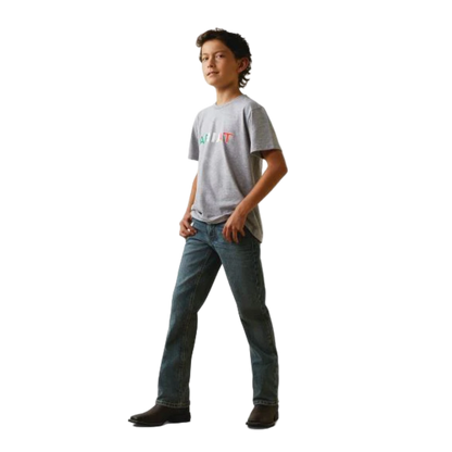 Ariat Youth Boy's Viva Mexico Independent Grey Shirt