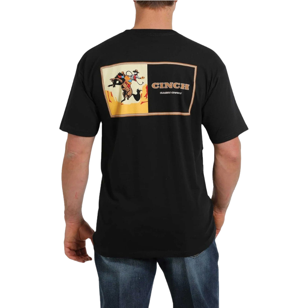 Cinch Men's Blak Classic Cowboy Ride T-Shirt
