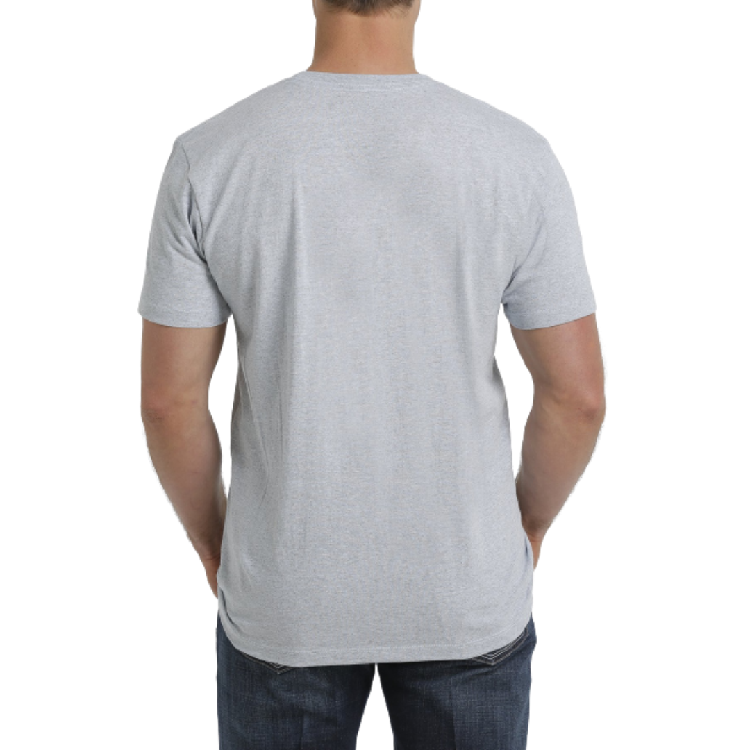 Cinch Men's Western Company Crew Neck Grey Tee Shirt