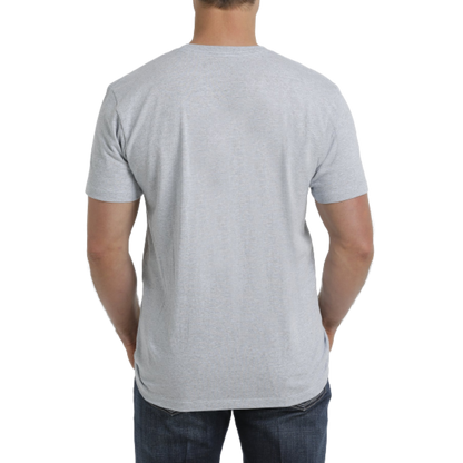 Cinch Men's Western Company Crew Neck Grey Tee Shirt