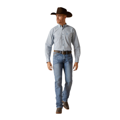 Ariat Men's Gery Classic Fit Blue Shirt