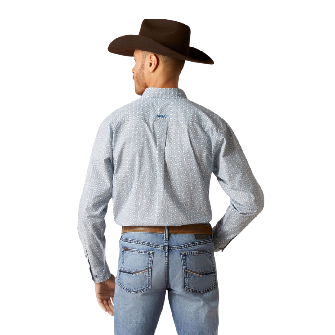 Ariat Men's Gery Classic Fit Blue Shirt