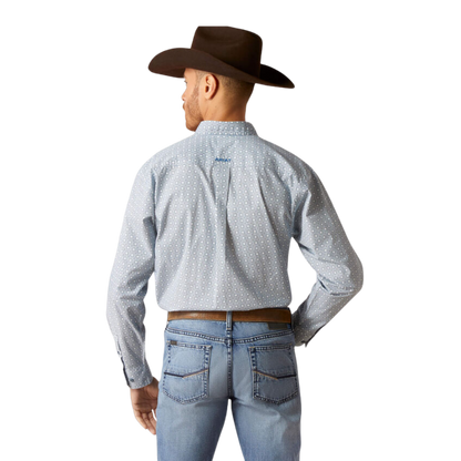 Ariat Men's Gery Classic Fit Blue Shirt