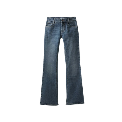 Cruel Toddler Girl's Blue Lucy Mid Rise Bootcut Jeans