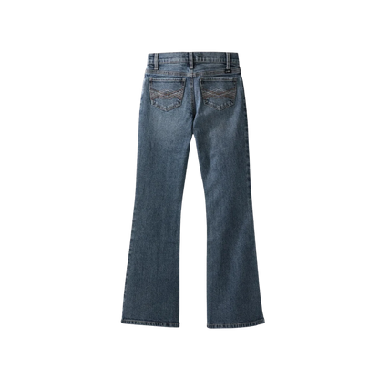 Cruel Toddler Girl's Blue Lucy Mid Rise Bootcut Jeans