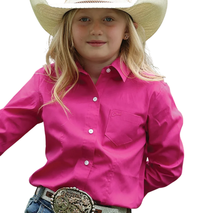 Cruel Denim Youth Girl's Solid Pink Shirt