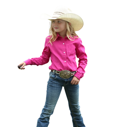 Cruel Denim Youth Girl's Solid Pink Shirt