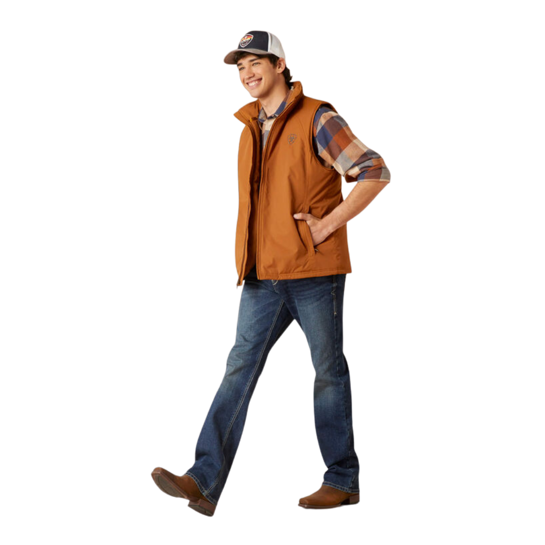 Ariat Men's Team Logo Insulated Chestnut Vest