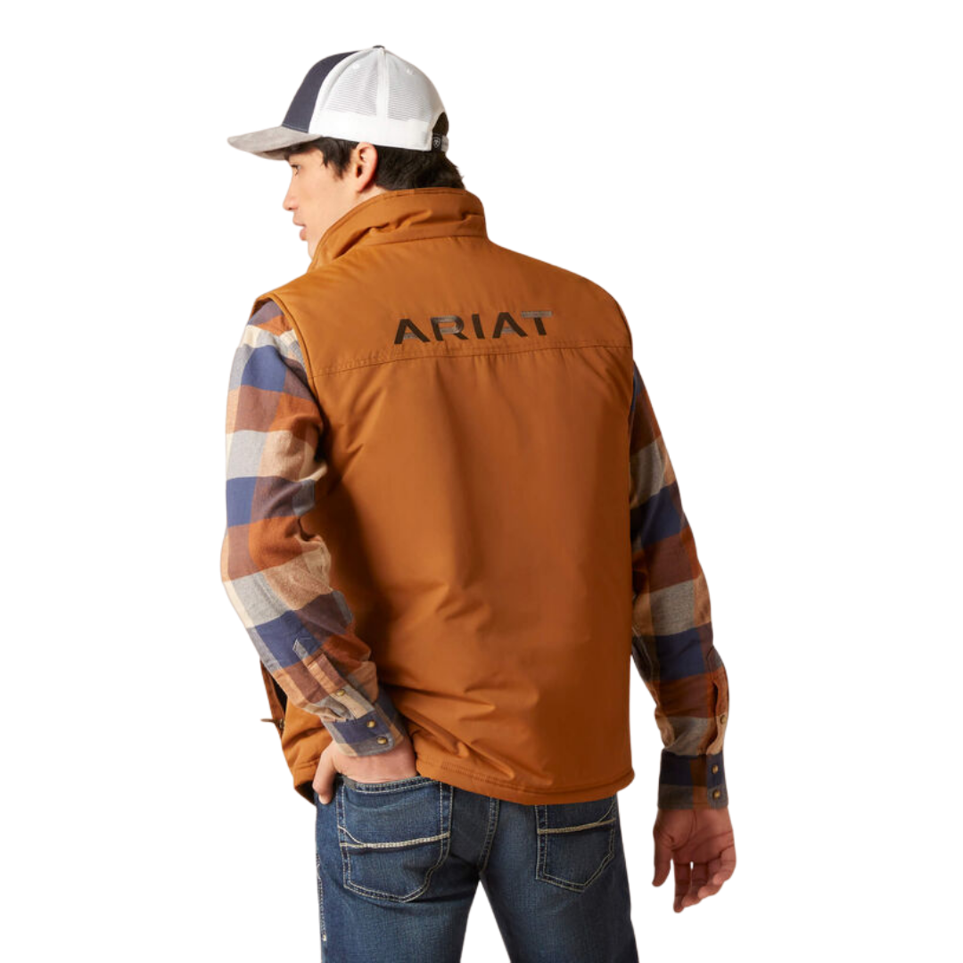 Ariat Men's Team Logo Insulated Chestnut Vest