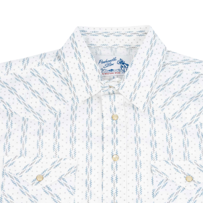 Panhandle Slim Men's Vintage Wallpaper Classic Fit White Shirt