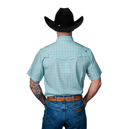 Ferrell Men's The Pierce Snap Green Shirt