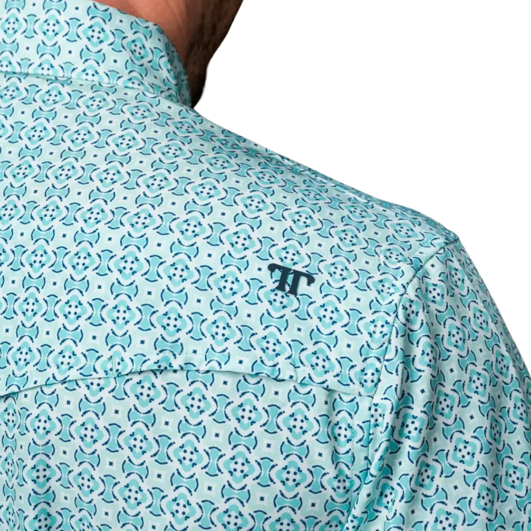Ferrell Men's The Pierce Snap Green Shirt