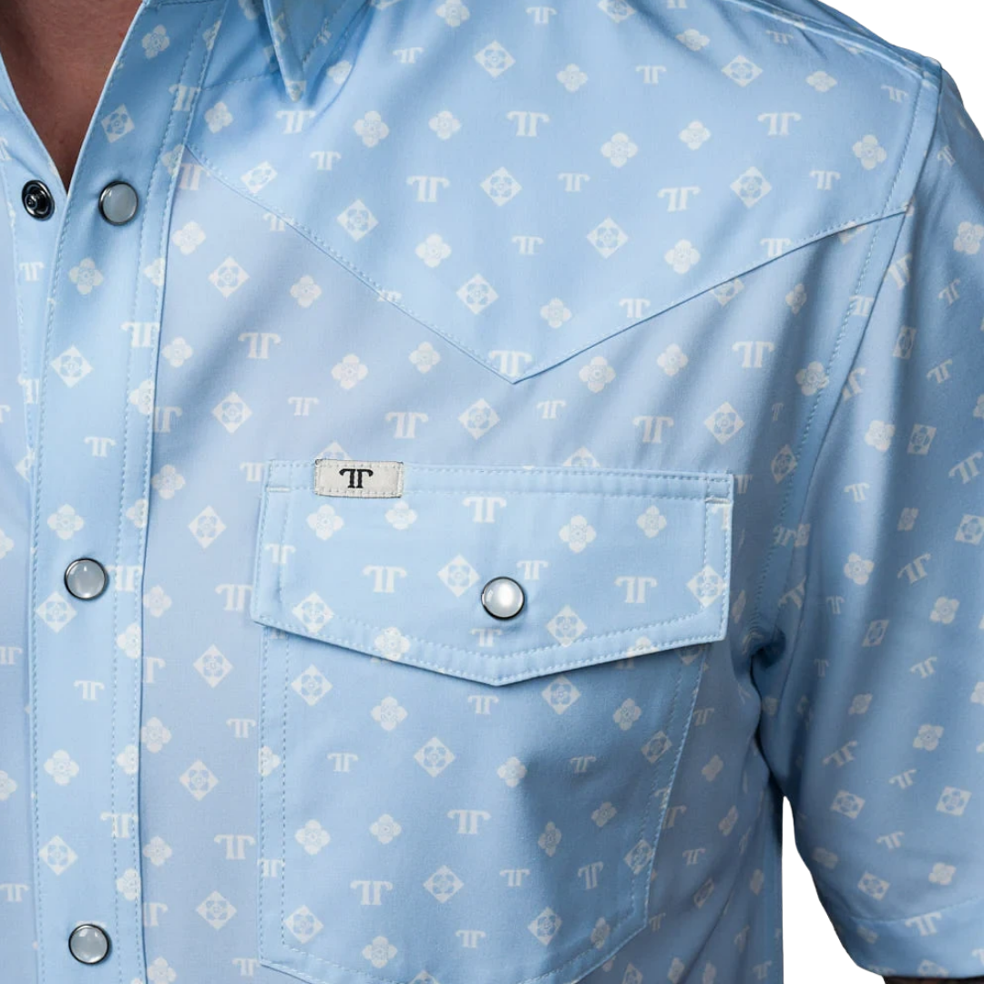 Ferrell Men's The Remi Snap Blue Shirt