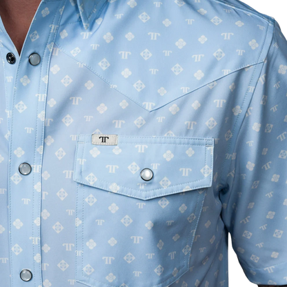 Ferrell Men's The Remi Snap Blue Shirt