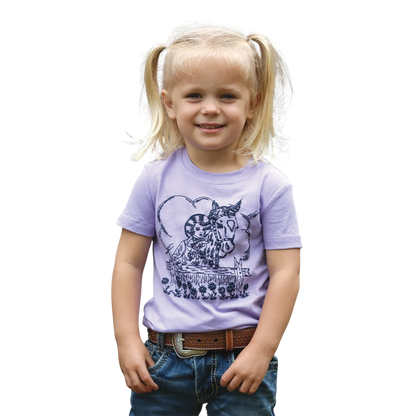 Cinch Toddler Girl's Graphic Lilac T-Shirt