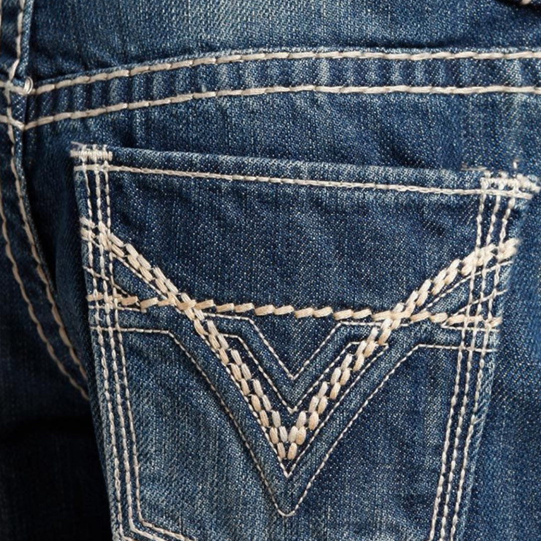 Rock & Roll Youth Boy's Regular Fit Bootcut Blue Jeans
