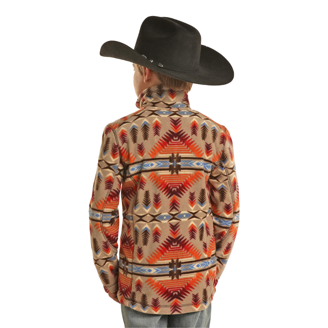 Panhandle Slim Youth Boy's Powder River Aztec Multicolor Pullover