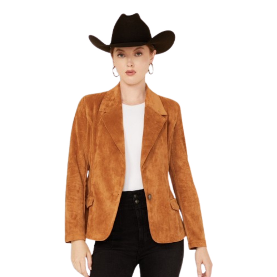 Panhandle Slim Women's Microsuede Light Brown Blazer