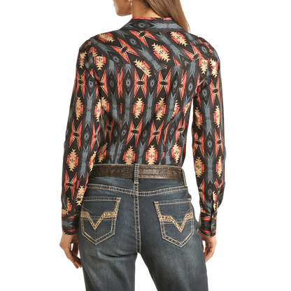 Panhandle Slim Women's Aztec Long Sleeve Snap Shirt