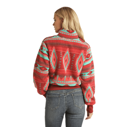 Panhandle Slim Women's Aztec Hot Pink Pullover