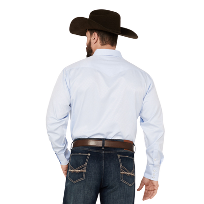Panhandle Slim Men's Satin Blue Shirt