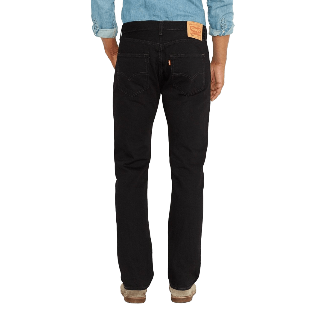 Levi Strauss Men's 501 Original Mid Rise Regular Fit Black Jeans