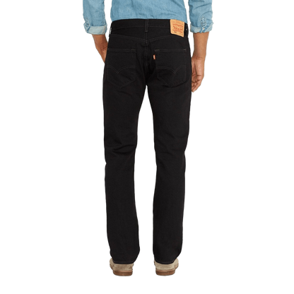 Levi Strauss Men's 501 Original Mid Rise Regular Fit Black Jeans