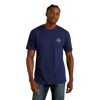 Ariat Men's Woven Graphic Navy T-Shirt