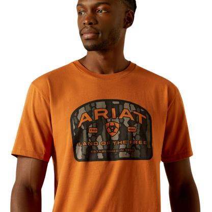 Ariat Men's Camo Badge Adobe T-Shirt