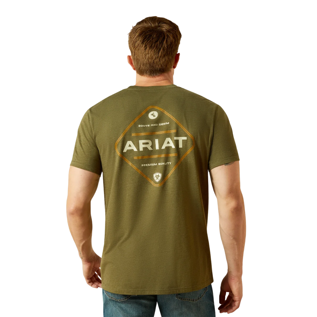 Ariat Men's Roped Diamond Heather T-Shirt