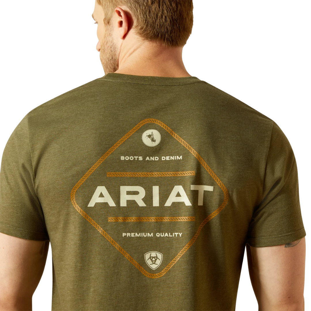 Ariat Men's Roped Diamond Heather T-Shirt