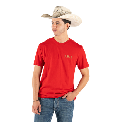 Ariat Men's Leather Shield Red T-Shirt