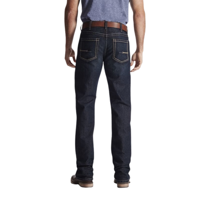 Ariat Men's M4 Rebar Relaxed Low Rise Boot Cut Blue Jeans