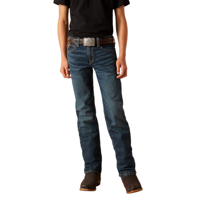 Ariat Youth Boy's B5 Slim Stretch Dustin Blue Jeans