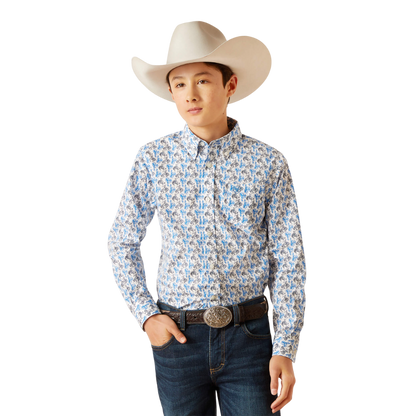 Ariat Youth Boy's Peerce Classic Multicolor Shirt