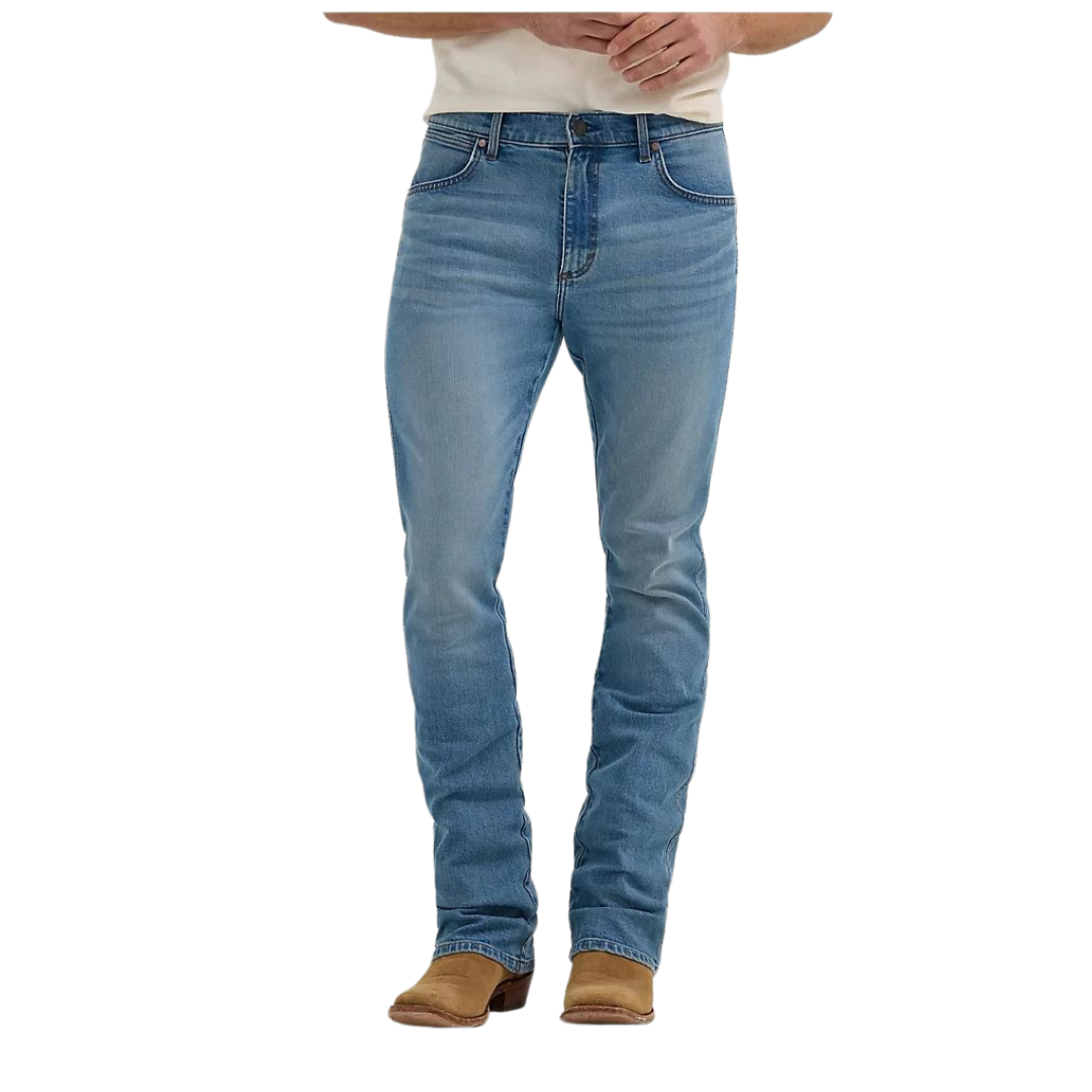 Wrangler Men's Retro Slim Fit Boot Cut Blue Jeans