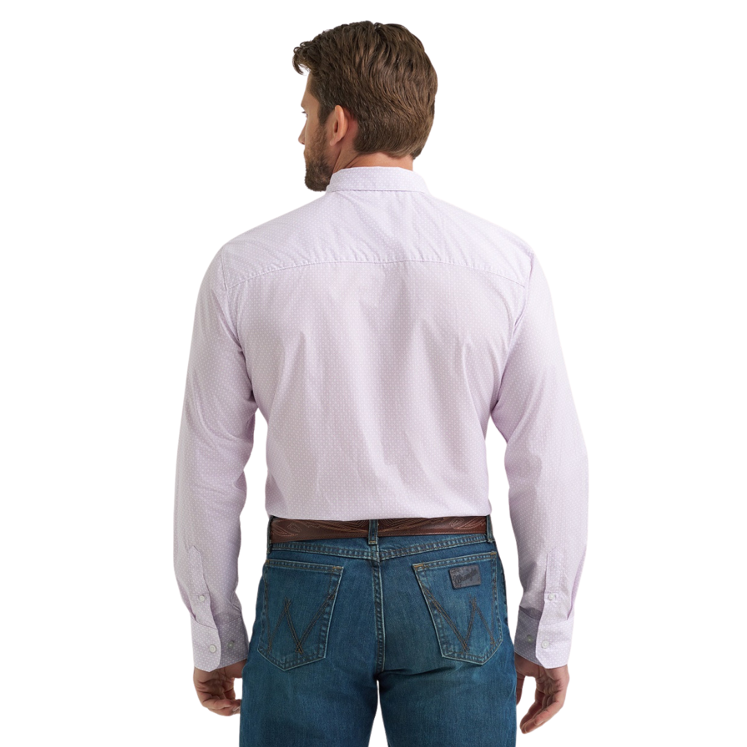 Wrangler Men's Cody Johnson Print Lilac Shirt