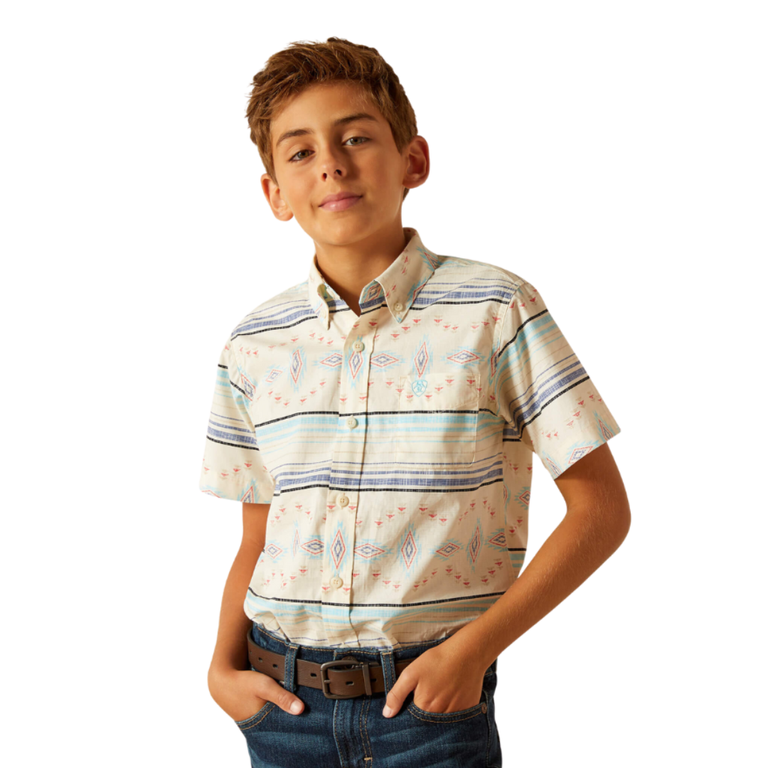 Ariat Youth Boy's Koda Classic Fit Sandshell Multicolor Shirt