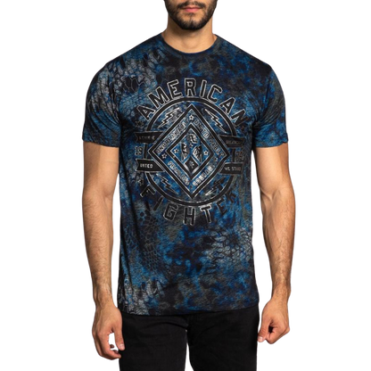 American Fighter Men's Bridge City Crew Neck Multicolor Tee Shirt