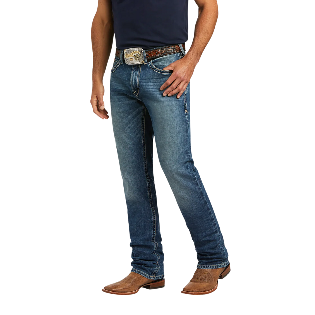 Ariat Men's Relaxed Dakota Stackable Bootcut Blue Jeans -Big & Tall
