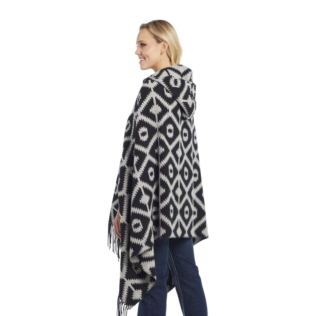 Sidra Women's Navajo Cream Blanket Wrap Multicolor Poncho