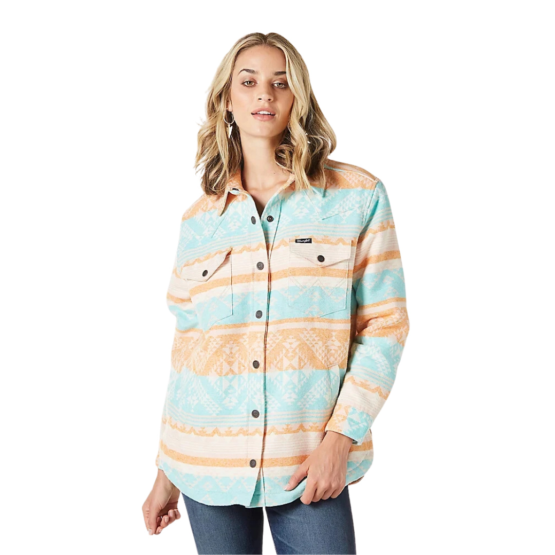 Wrangler Women's Sunset Blues Southwestern Multicolor Jacket