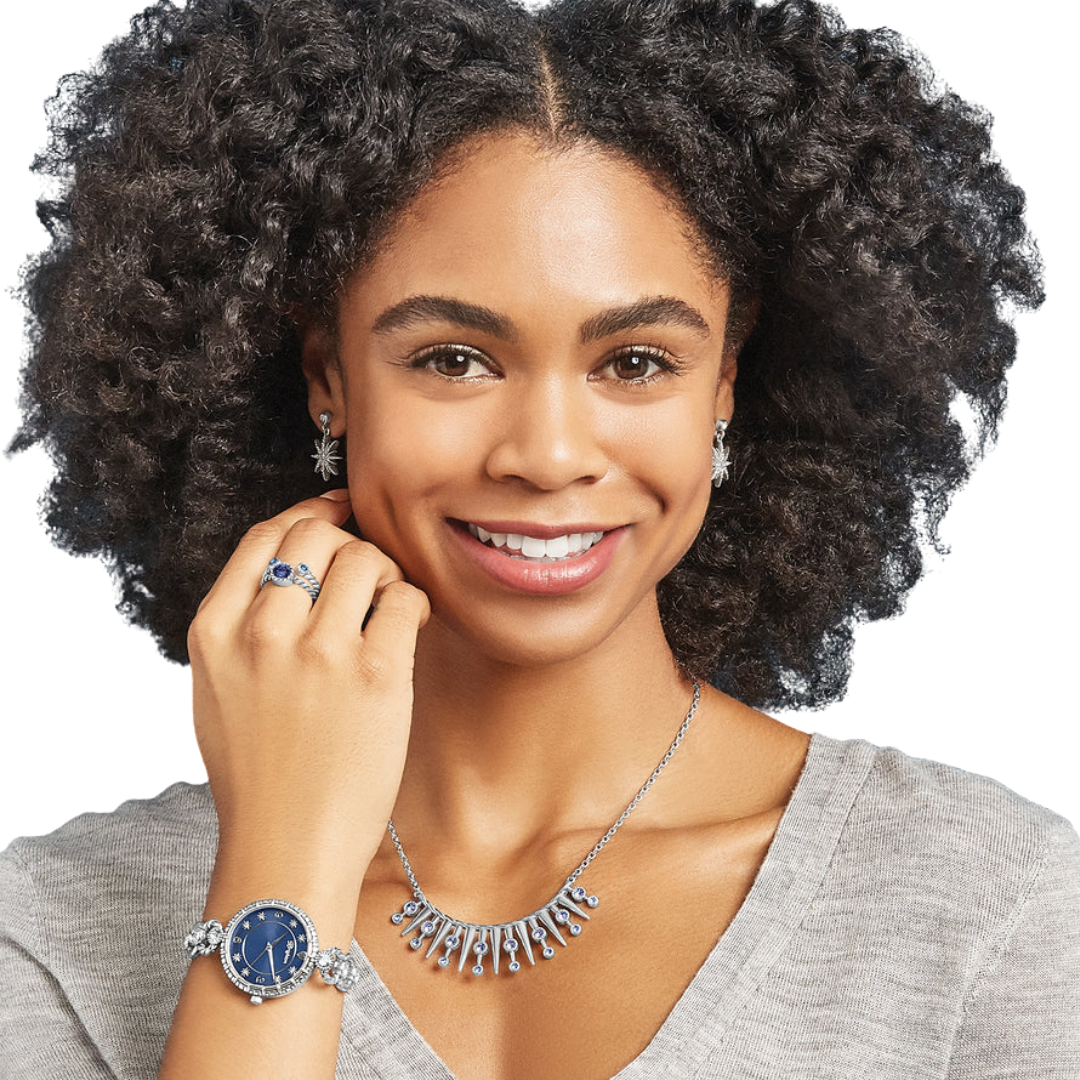Brighton Women's Radiant Star Post Grey Earrings