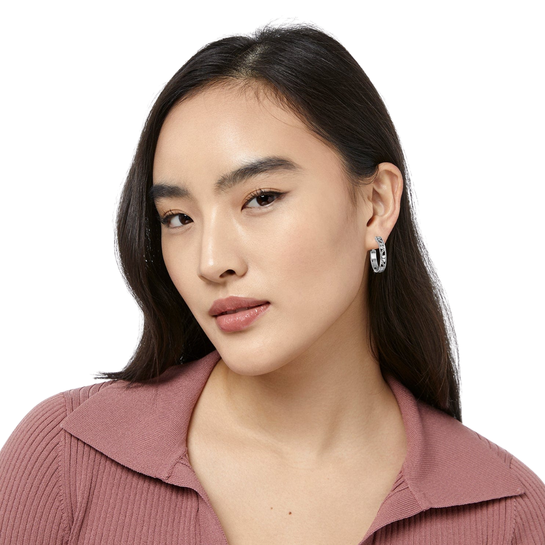 Brighton Women's Contempo Small Grey Earrings