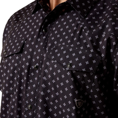 Ariat Men's Western VentTEK Snap Black Shirt