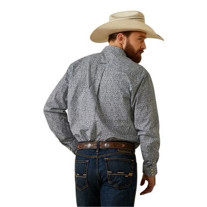 Ariat Men’s Classic Fit Long Sleeve Grey Shirt