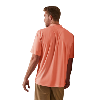 Ariat Men's Peach Echo Pink Polo Shirt